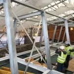 Internal steel frame
